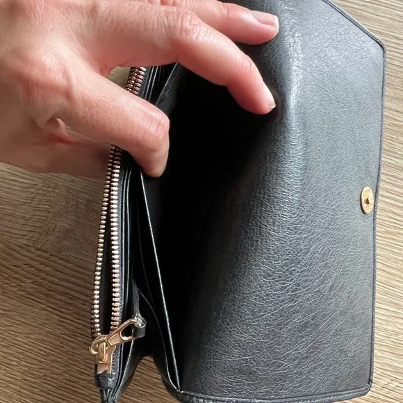 BALENCIAGA Giant Money Agneau Leather Rose Gold Hardware Continental Long Wallet - Picture 16 of 17